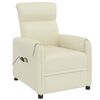 vidaXL Poltrona Massaggiante Elettrica Crema Similpelle
