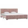 vidaXL Giroletto Rosa in Velluto 180x200 cm