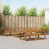 vidaXL Set di divani da esterno 9 pcs Naturale
