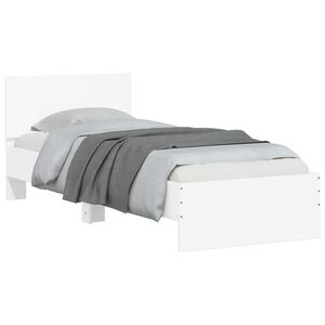 vidaXL Struttura letto con testata Bianco 80 x 200 cm