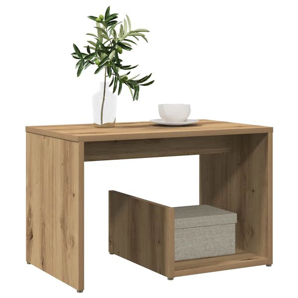vidaXL Tavolino Rovere Artigianale 59x36x38 cm in Legno Multistrato