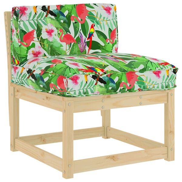 vidaXL Cuscino Floreale Multicolore 80 x 40 x 12 cm Tessuto Oxford