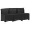vidaXL Divano da Giardino a 3 Posti in Aspetto Rattan PP Antracite