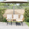vidaXL Set Divano da Giardino con cuscino 2 pcs Naturale polyrattan