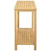 vidaXL Tavolo Consolle da Giardino 110x40x75cm Legno Massello Acacia