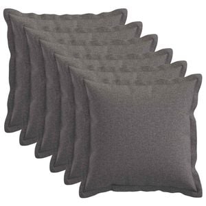 vidaXL Federa 6 pz HOUTEN Grigio Chiaro 30 x 30 cm Lino