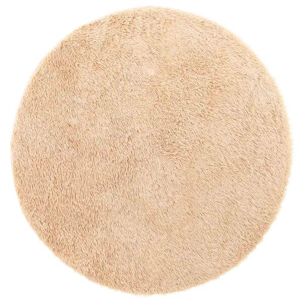 vidaXL Tappeto Shaggy a Pelo Lungo NAVARRA Beige 240x240 cm poliestere