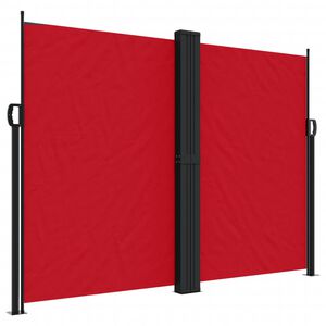 vidaXL Tenda da Sole Laterale Retrattile Rossa 180x1200 cm