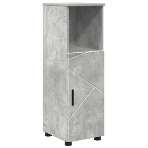 vidaXL Mobile da Bagno con porta Grigio cemento 30 x 35 x 95 cm