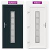 vidaXL Porta Frontale Antracite 88 x 200 cm PVC