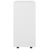 vidaXL Mobiletto con Rotelle Bianco 60x35x75cm in Legno Ingegnerizzato