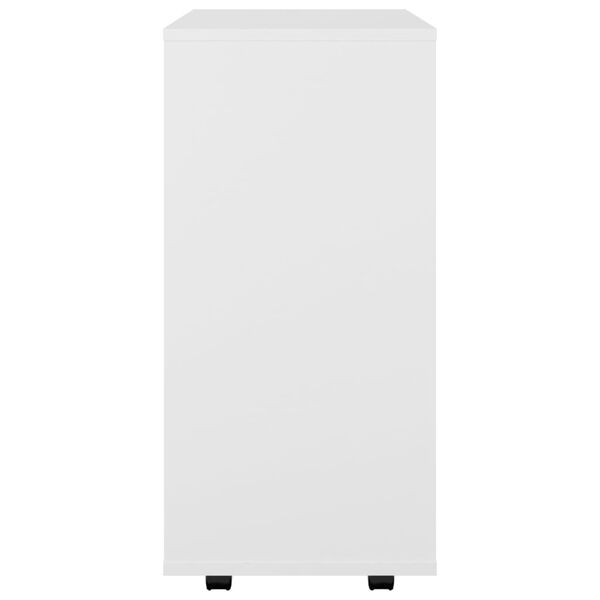 Mobiletto Con Rotelle VidaXL 60x35x75 Cm | Legno Ingegnerizzato Bianco | Per Scrivania, Ufficio O Casa - Foto 11