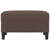 vidaXL Poggiapiedi Marrone 70x55x41 cm in Similpelle