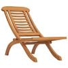 vidaXL Sedia pieghevole in legno massello di teak