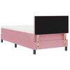 vidaXL Letto a molle con materasso Rosa 80 x 200 cm Velluto