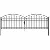 vidaXL Cancello per recinzione ASSEN 401 x 175,5 cm Acciaio Bloccabile