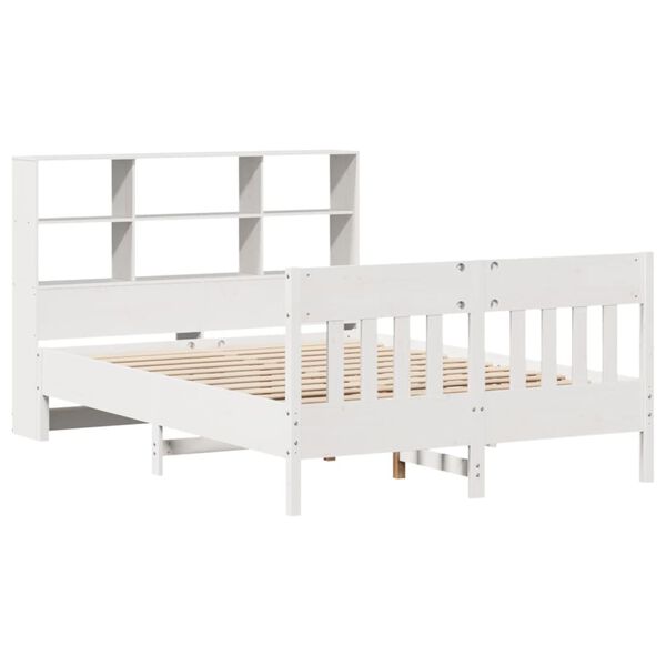 vidaXL Letto senza Materasso Bianco 120x190 cm Legno Massello di Pino