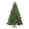 vidaXL Albero di Natale artificiale con 300 LED Verde 210 cm PE e PVC