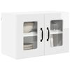 vidaXL Mobile da cucina con porta 2 pcs Bianco Lucido 60 x 31 x 40 cm