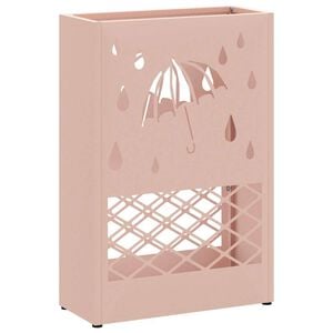 vidaXL Supporto per Ombrellone Rosa 28 x 12 x 41 cm Acciaio