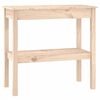 vidaXL Tavolo Consolle 80x40x75 cm in Legno Massello di Pino