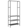 vidaXL Stendibiancheria Sonoma grigio 77 x 30 x 171 cm
