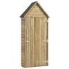 vidaXL Capanno da Giardino con Porta 69,5x32x178 cm in Pino Impregnato