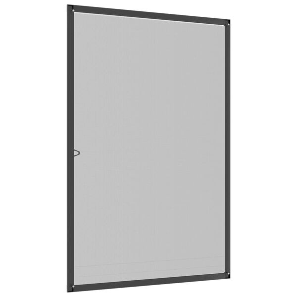vidaXL Zanzariera per Finestre Antracite 80x120 cm