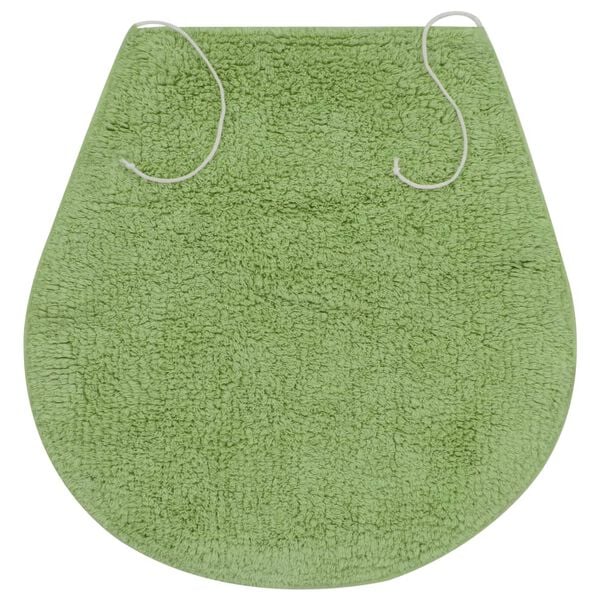 vidaXL Set Tappetini per Bagno 3 pz in Tessuto Verde