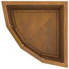 vidaXL Vaso d'angolo Ruggine 30 x 30 x 35 cm acciaio corten