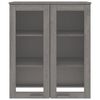 vidaXL Scaffale per Credenza Grigio Chiaro 85x35x100 cm Legno di Pino