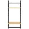 vidaXL Set Mensole Parete con Aste 6pz Rovere Sonoma Legno Multistrato