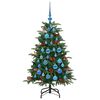 vidaXL Albero di Natale artificiale con 150 LED Verde 120 cm
