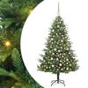 vidaXL Albero di Natale Artificiale Pre-illuminato con Set di Palline