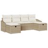 vidaXL Set di divani con cuscino 6 pcs polyrattan