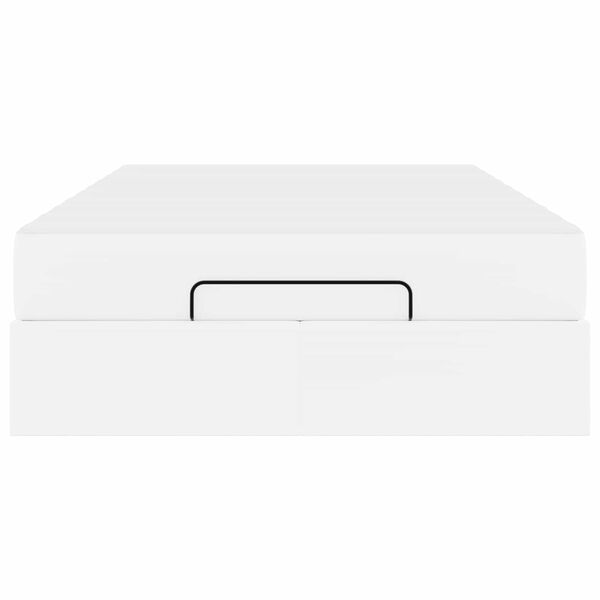 vidaXL Struttura letto con materasso Bianco Puro 120 x 190 cm