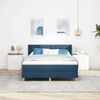 vidaXL Letto a molle con materasso Blu 190 x 140 cm Poliestere