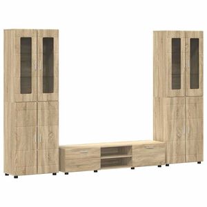 vidaXL Set mobile TV FLORIN 3 pcs Rovere Sonoma Legno multistrato
