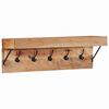 vidaXL Appendiabiti Marrone 73 x 19 x 23 cm Legno massello di acacia