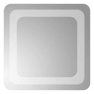 vidaXL Specchio da bagno LED Trasparente 30 x 30 cm vetro temperato