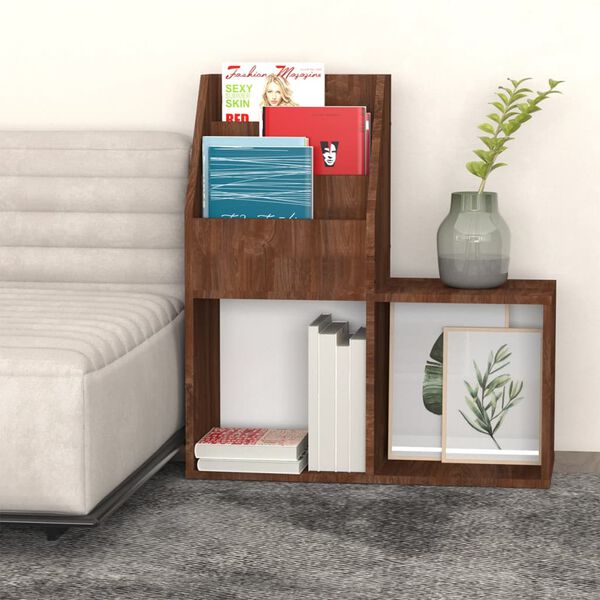 vidaXL Portariviste per Bambini Rovere Marrone 71x30x78,5cm Legno