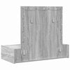 vidaXL Tavolo da Trucco Grigio 83 x 40 x 70 cm Legno multistrato