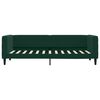 vidaXL Divano Letto con Letto Estraibile Verde Scuro 80x200cm Velluto