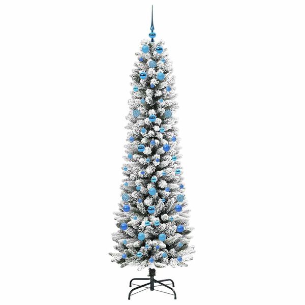 vidaXL Albero di Natale artificiale con 300 LED Bianco 210 cm