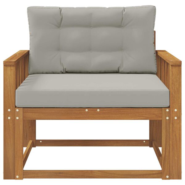 vidaXL Divano centrale per esterno Legno di Acacia Massello Naturale