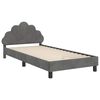 vidaXL Struttura letto bambini con testata Grigio scuro 90 x 190 cm