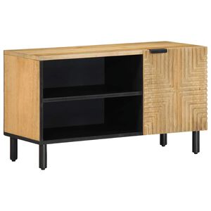 vidaXL Mobile Porta TV Marrone 80x31,5x46cm in Legno Massello di Mango