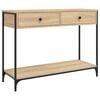 vidaXL Tavolino Consolle Rovere Sonoma 100x34,5x75cm Legno Multistrato