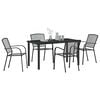 vidaXL Set da Pranzo per Giardino 5 pcs Antracite