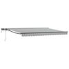 vidaXL Cornice per Tenda Manuale con LED Antracite e Bianco 4,5 &times; 3 m